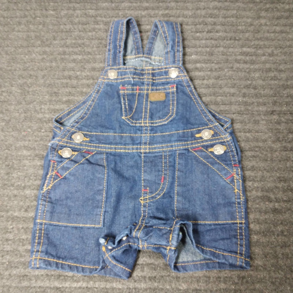 Lee Baby Shortalls Denim Overalls Blue